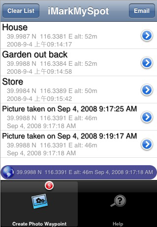 Digital Photo Geotagging App for the iPhone