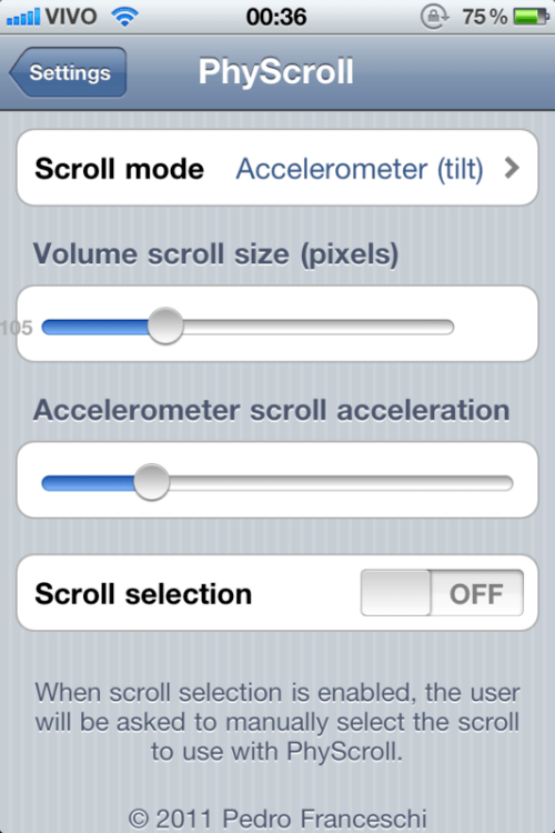 Use Your iPhone&#039;s Accelerometer or Volume Buttons to Scroll in Any App