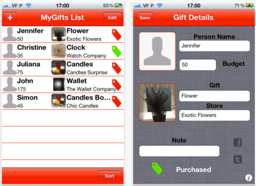 Create And Manage Holiday Gift Lists