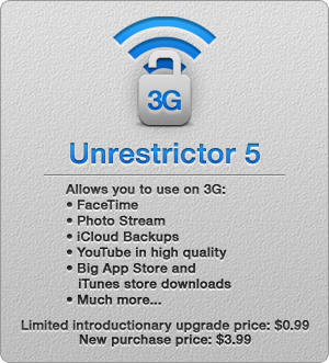 3G Unrestrictor Gets Updated for iOS 5, Adds iPhone 4S and iPad 2 Support