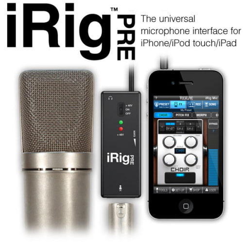 IK Multimedia Unveils iRig PRE Microphone Preamp for iOS Devices