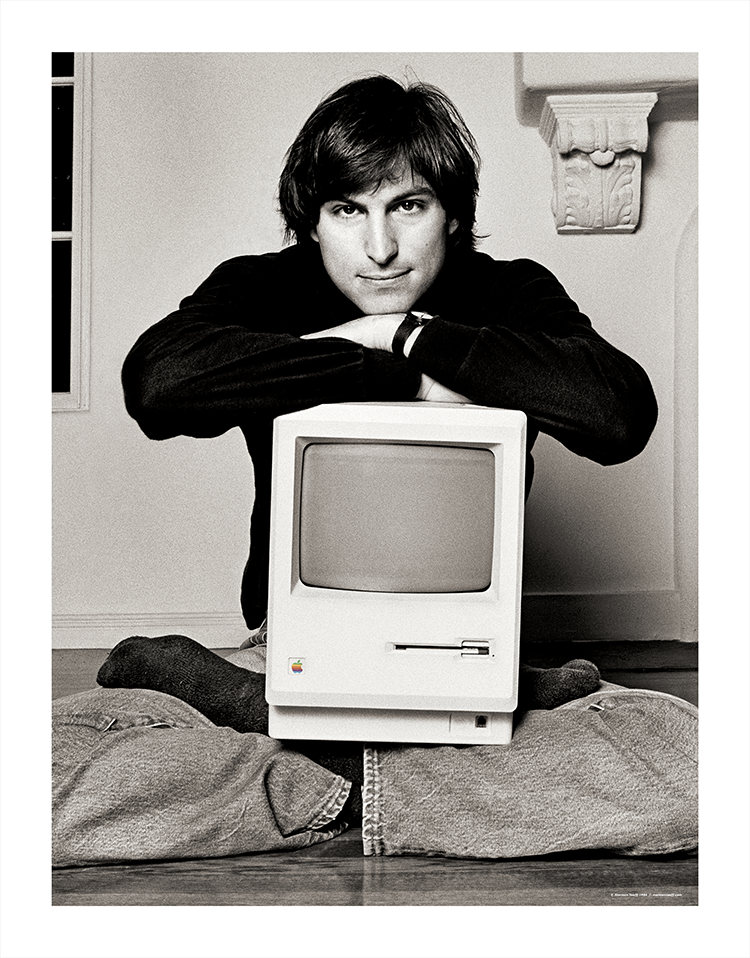 Lithograph of Steve Jobs &#039;Mac On Lap&#039; Photo Available For Purchase