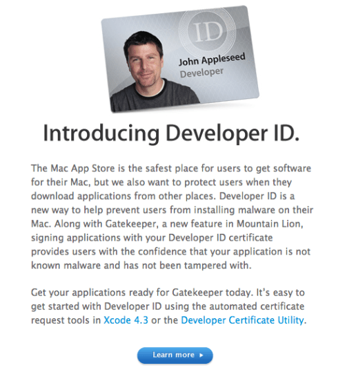 Apple Prompts Developers to Get a Developer ID Certificate for Gatekeeper