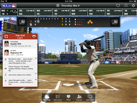 MLB.com At Bat 2012 for iOS Launches as Free Download With In-App Subscriptions
