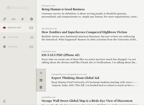 Readability App Released for iPhone, iPad, iPod Touch