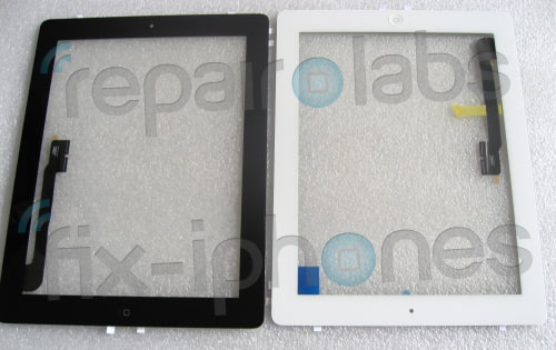 Leaked iPad 3 Digitizer Shows Home Button on Both Black and White Bezels