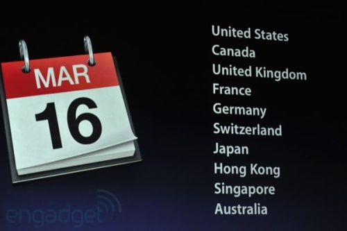 New iPad Launches in 10 Countries on March 16th, Pre-Orders Are Now Live