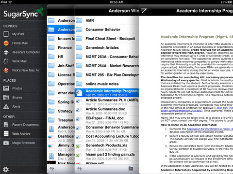 SugarSync App Gets New Interface for iPad