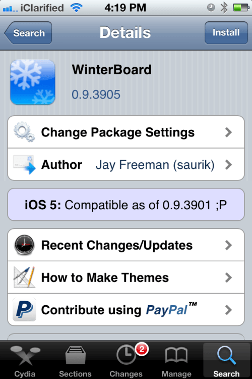 Saurik Releases an Update to WinterBoard