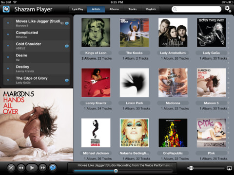 Shazam Player Gets Updated With Support for the iPad