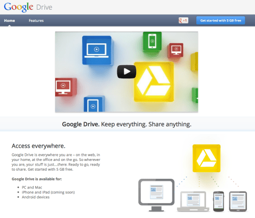 Google Drive Officially Launched [Video]