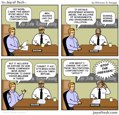 Joy of Tech on the Apple Tax Story [Comic]