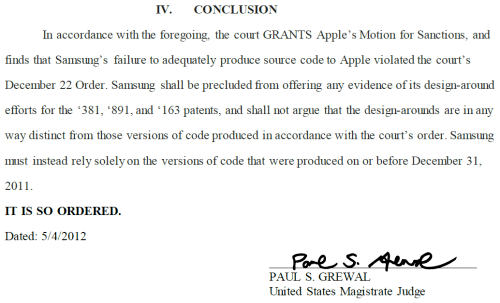 Samsung Penalized For Withholding Source Code From Apple