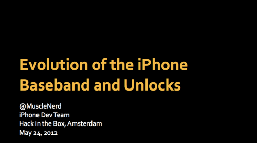 Evolution of iPhone Baseband and Unlocks