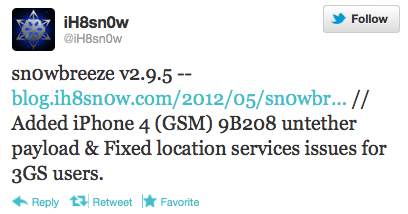 Sn0wBreeze 2.9.5 Brings Jailbreak Support for New iPhone 4 Firmware