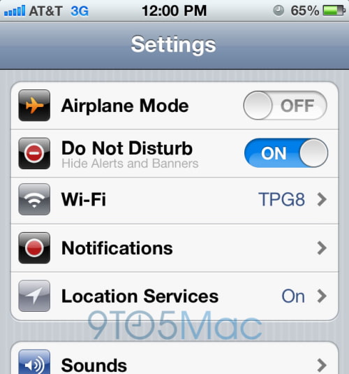 iOS 6 to Bring Do Not Disturb Notifications Setting, iCloud Tabs, Mail VIPs