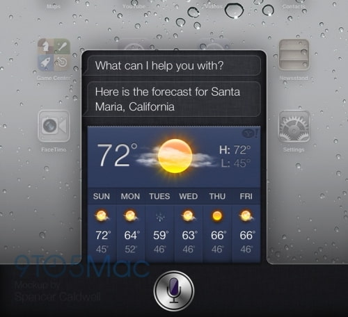 Apple to Bring Siri to the iPad With iOS 6?  [Mockup]