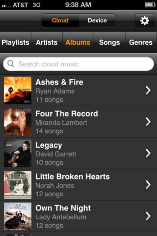 Amazon Releases Cloud Player App for iPhone