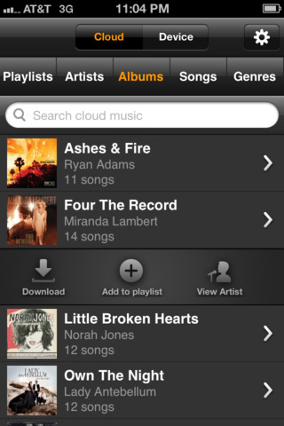 Amazon Releases Cloud Player App for iPhone