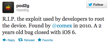 Apple Closes Exploit Used By Developers to Root iDevices Since 2010