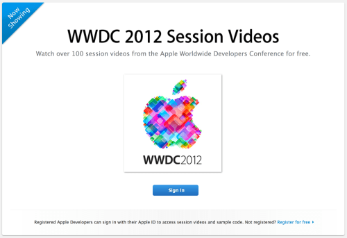 Apple Posts WWDC 2012 Session Videos for Viewing