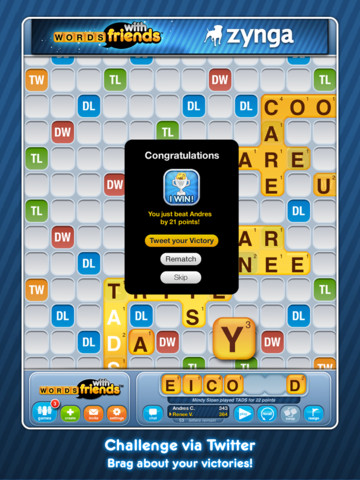 Words With Friends HD Gets Landscape Mode, Retina Display Support