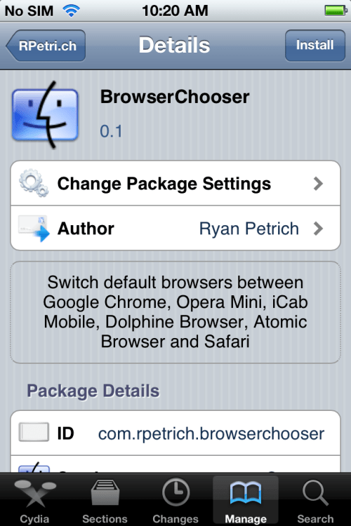 BrowserChooser Tweak Lets You Change Your Default iOS Browser to Chrome