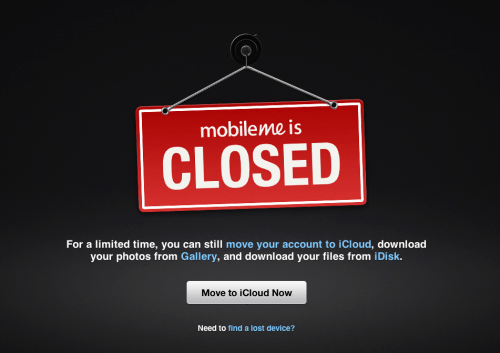 MobileMe Shuts Down, Files Still Available for a Limited Time