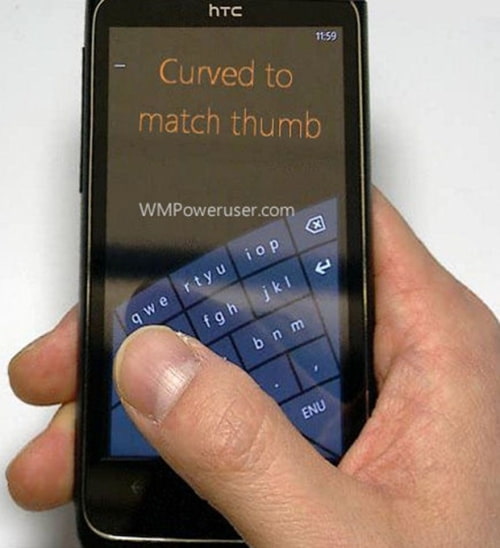 Microsoft to Offer Curved &#039;Thumb&#039; Keyboard in Windows Phone 8 