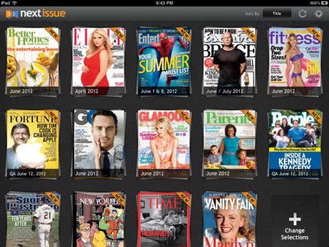 Next Issue App Offers Unlimited Access to Popular Magazine Titles on the iPad