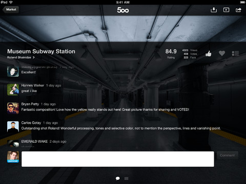 500px iPad App Gets Push Notifications, Find Your Friends, More