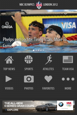 NBC Olympics and NBC Olympics Live Extra Apps Released for iOS