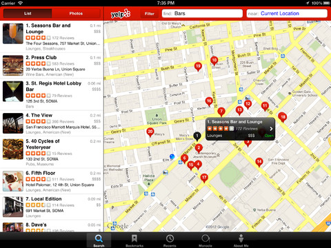Yelp App Gets New Business Page, Yelpy Insights, iPad Enhancements