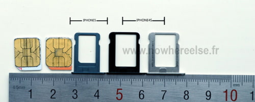 Leaked SIM Card Tray for &#039;iPhone 5&#039; Fits a Nano-SIM?