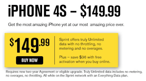 Sprint Cuts iPhone 4S Price to $149.99 Ahead of New iPhone