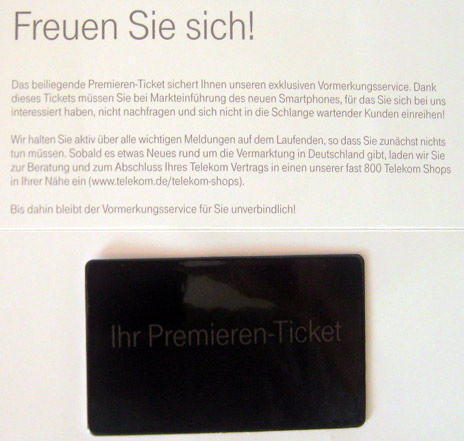 Deutsche Telekom Begins Issuing &#039;iPhone 5&#039; Pre-order Tickets