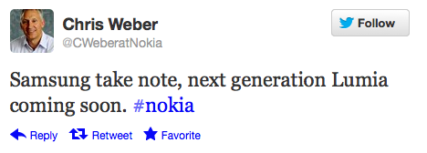 Nokia Tells Samsung to Take Note of the Next Generation Lumia