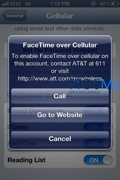 AT&amp;T Won&#039;t Charge Extra For Facetime, Will Require New Mobile Share Data Plans