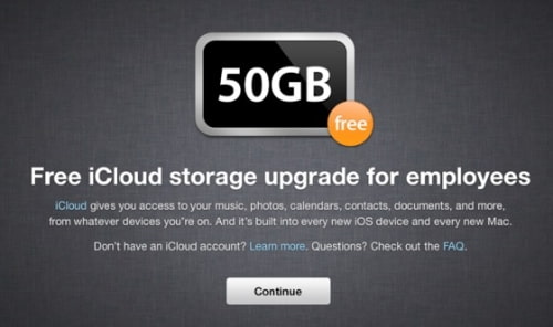 Apple Gives Employees Free 50GB iCloud Upgrade
