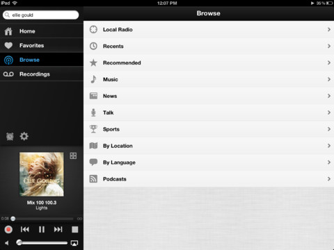 TuneIn Radio Pro Adds iTunes Buy Button, Favorites