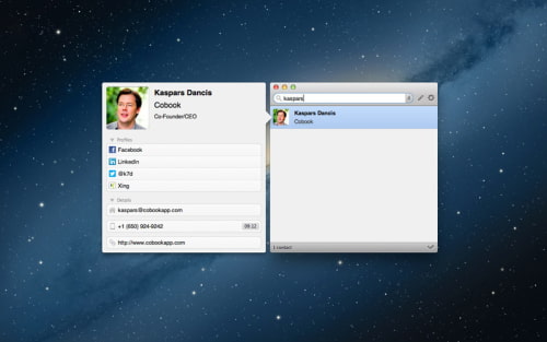Cobook Gets Retina Display Support, Google Contacts Sync