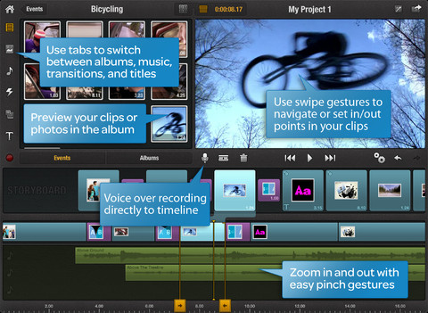Pinnacle Studio Video Editing App Launched for the iPad