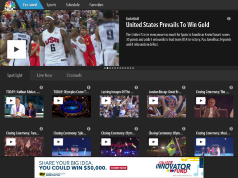 NBC Relaunches Olympics App as NBC Sports Live Extra