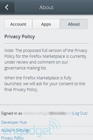 Images of Firefox OS Marketplace Leaked