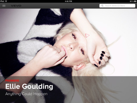 VEVO HD for iPad Redesigned From the Ground Up