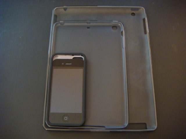 iPad, iPad Mini, and iPhone 5 Cases Compared to an iPhone 4S