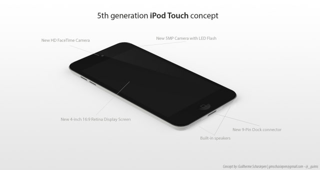 Beautiful New iPod Touch, iPod Classic Renders [Photos]