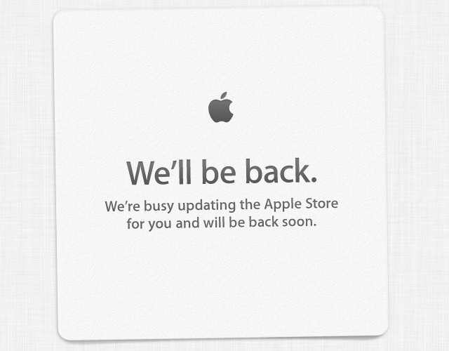 Apple Store Goes Down Ahead of iPhone 5 Announcement