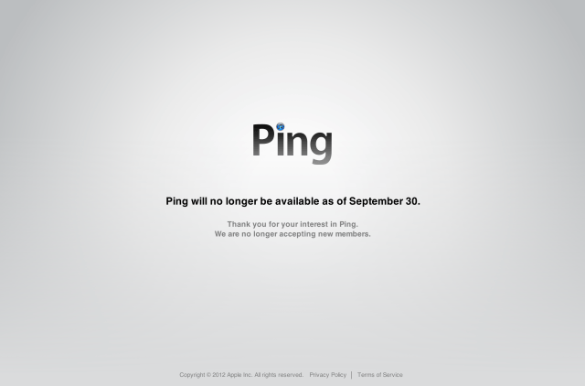 Apple Will Officially Kill Ping on September 30th