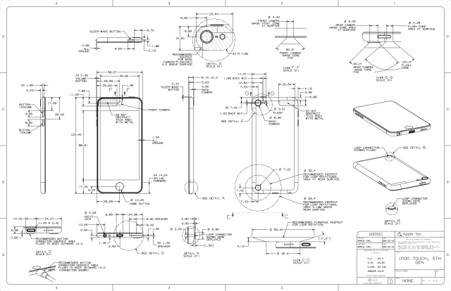 Schematics for the New iPod Touch and iPod Nano